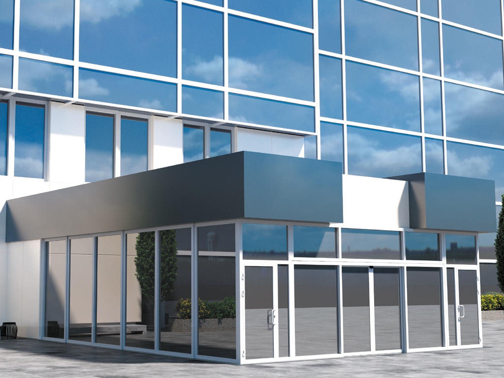 Оконно-дверная система без терморазрыва серии dh-dw45